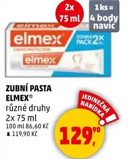 Penny Market ZUBNÍ PASTA ELMEX různé druhy nabídka
