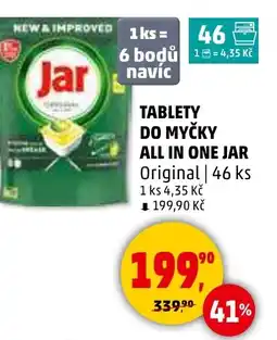Penny Market Tablety do myčky all in one jar original nabídka