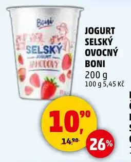 Penny Market Jogurt selský ovocný boni nabídka