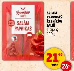 Penny Market Salám paprikáš řezníkův talíř krájený nabídka