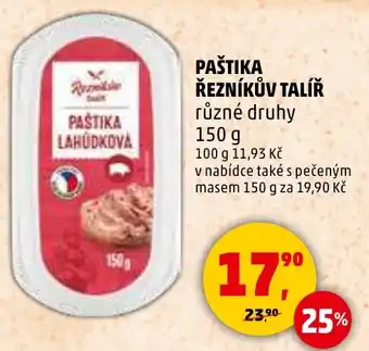 Penny Market Paštika řezníkův talíř různé druhy nabídka
