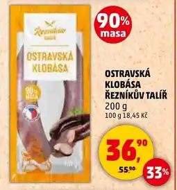 Penny Market Ostravská klobása řezníkův talíř nabídka