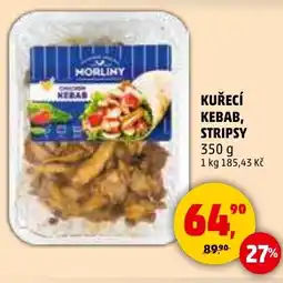 Penny Market Kuřecí kebab, stripsy nabídka
