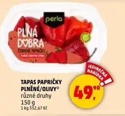 Penny Market Tapas papričky plněné/olivy nabídka