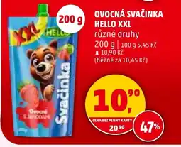 Penny Market Ovocná svačinka hello xxl různé druhy nabídka