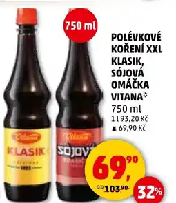 Penny Market Polévkové koření xxl klasik, sójová omáčka vitana nabídka