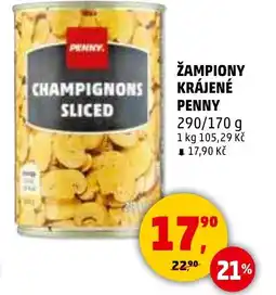 Penny Market Žampiony krájené penny nabídka