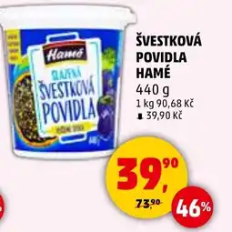 Penny Market Švestková povidla hamé nabídka
