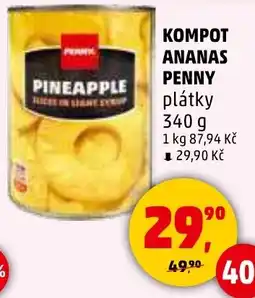 Penny Market Kompot ananas penny plátky nabídka