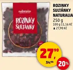 Penny Market Rozinky sultánky naturalia nabídka