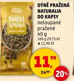 Penny Market Dýně pražená naturalia do kapsy nabídka