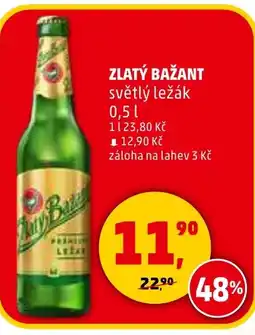 Penny Market Zlatý bažant světlý ležák nabídka