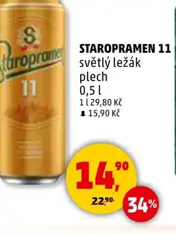 Penny Market STAROPRAMEN 11 světlý ležák nabídka