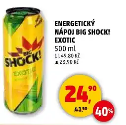 Penny Market Energetický nápoj big shock! exotic nabídka
