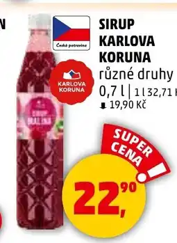 Penny Market Sirup karlova koruna nabídka