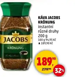 Penny Market Káva jacobs krönung instantní nabídka