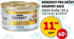 Penny Market Konzervy pro kočky gourmet gold nabídka