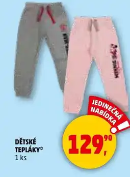 Penny Market Dětské tepláky nabídka