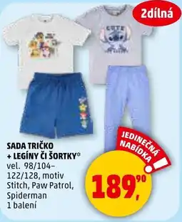 Penny Market Sada tričko + legíny či šortky nabídka