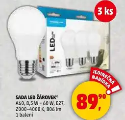 Penny Market Sada led žárovek nabídka