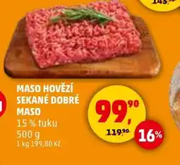 Penny Market Maso hovězí sekané dobré maso nabídka
