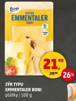 Penny Market Sýr typu emmentaler boni plátky nabídka