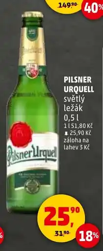 Penny Market Pilsner urquell světlý ležák nabídka