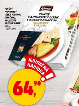 Penny Market Plněný paprikový lusk s rajskou omáčkou, houskový knedlík hamé nabídka
