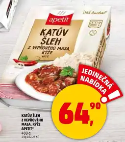Penny Market Katův šleh z vepřového masa, rýže apetit nabídka