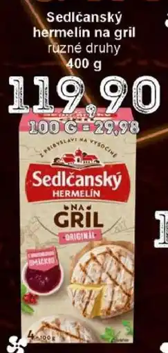 Jip Sedlčanský hermelín na gril nabídka
