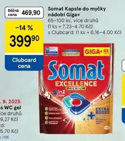 Tesco Somat Kapsle do myčky nádobí Giga+ nabídka