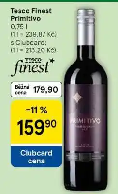 Tesco Tesco Finest Primitivo nabídka