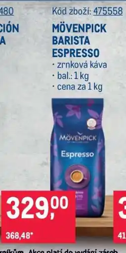 Makro MÖVENPICK BARISTA ESPRESSO nabídka