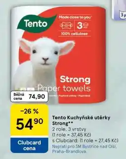 Tesco Tento Kuchyňské utěrky Strong nabídka