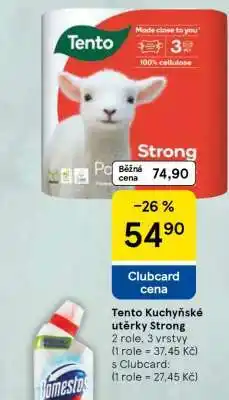 Tesco Tento Kuchyňské utěrky Strong nabídka