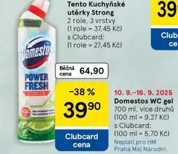 Tesco Domestos WC gel nabídka