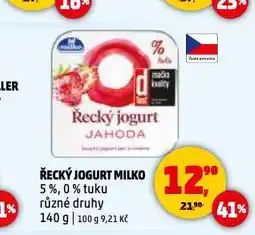 Penny Market Milko řecký jogurt nabídka