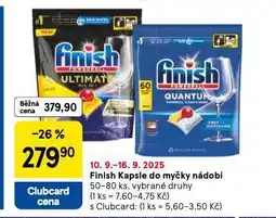 Tesco Finish kapsle do myčky nádobí nabídka