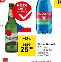 Tesco Pilsner urquell nabídka