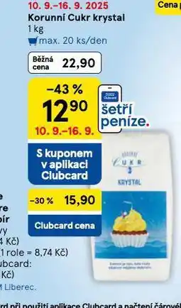Tesco Korunní cukr krystal nabídka