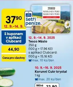 Tesco Tesco máslo nabídka
