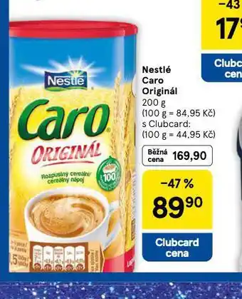 Tesco Nestlé caro originál nabídka