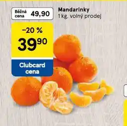 Tesco Mandarinky nabídka