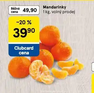 Tesco Mandarinky nabídka
