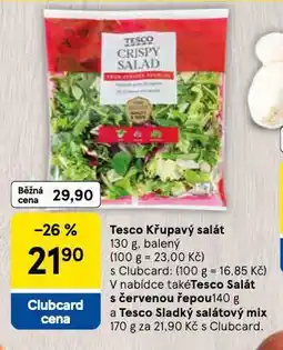 Tesco Křupavý salát nabídka