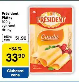 Tesco Président plátky nabídka