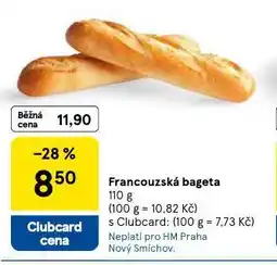 Tesco Francouzská bageta nabídka