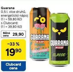 Tesco Guarana nabídka