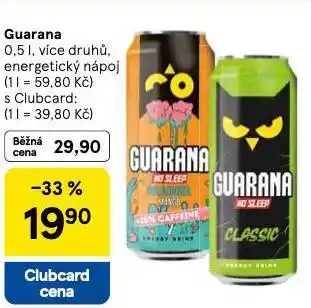 Tesco Guarana nabídka