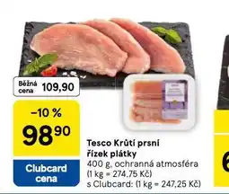 Tesco Krůtí prsní řízek plátky nabídka